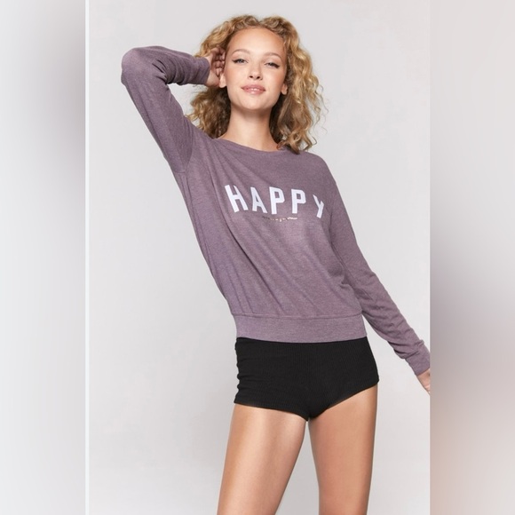 Spiritual Gangster | “Happy” Savasana Pullover Crewneck Sweatshirt - Picture 1 of 8